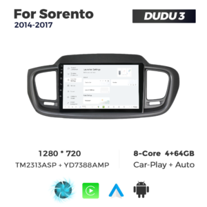 Navigatie Dedicata Kia Sorento 2014-2017 DUDU3 9" 4GB RAM, 64GB ROM, Octacore, Ecran HD, CarPlay&AndroidAuto, Android - imagine 2