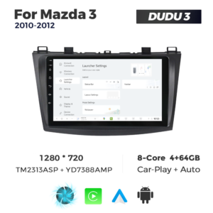 Navigatie Dedicata Mazda 3 2010-2012 DUDU3 9" 4GB RAM, 64GB ROM, Octacore, Ecran HD, CarPlay&AndroidAuto, Android - imagine 2