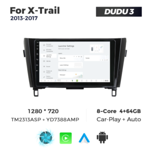 Navigatie Dedicata Nissan X-Trail 2013-2017 DUDU3 9" 4GB RAM, 64GB ROM, Octacore, Ecran HD, CarPlay&AndroidAuto, Android - imagine 2