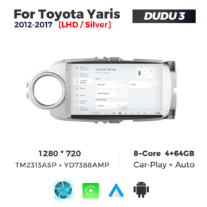 Navigatie Dedicata Toyota Yaris 2012-2017 DUDU3 9" 4GB RAM, 64GB ROM, Octacore, Ecran HD, CarPlay&AndroidAuto, Android - imagine 2