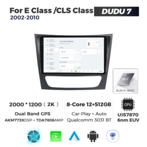 Navigatie Dedicata Benz CLS-Class 2002-2010 DUDU7 9" 12GB RAM, 512GB ROM, Octacore, Ecran 2K, CarPlay&AndroidAuto, Android - imagine 2