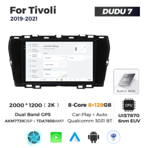 Navigatie Dedicata SsangYong Tivoli 2019-2021 DUDU7 9" 8GB RAM, 128GB ROM, Octacore, Ecran 2K, CarPlay&AndroidAuto, Android - imagine 2