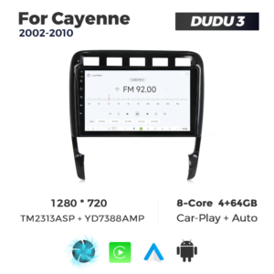 Navigatie Dedicata Porsche Cayenne 2002-2010 DUDU3 9" 4GB RAM, 64GB ROM, Octacore, Ecran HD, CarPlay&AndroidAuto, Android - imagine 3