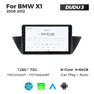 Navigatie Dedicata BMW X1 2009-2012 DUDU3 9" 4GB RAM, 64GB ROM, Octacore, Ecran HD, CarPlay&AndroidAuto, Android - imagine 3
