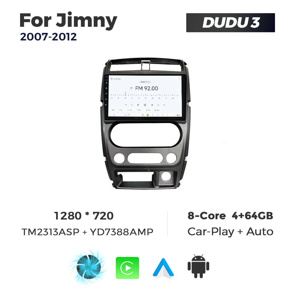 Navigatie Dedicata Suzuki Jimny 2007-2012 DUDU3 9" 4GB RAM, 64GB ROM, Octacore, Ecran HD, CarPlay&AndroidAuto, Android - imagine 3