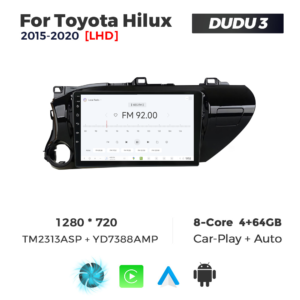 Navigatie Dedicata Toyota Hilux 2015-2020 DUDU3 9" 4GB RAM, 64GB ROM, Octacore, Ecran HD, CarPlay&AndroidAuto, Android - imagine 3