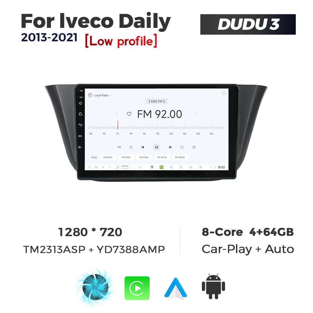 Navigatie Dedicata Iveco Daily 2013-2021 DUDU3 9" 4GB RAM, 64GB ROM, Octacore, Ecran HD, CarPlay&AndroidAuto, Android - imagine 3