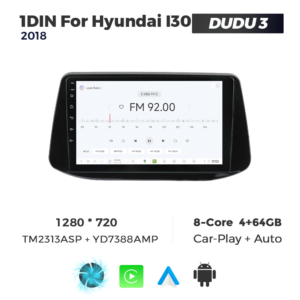 Navigatie Dedicata Hyundai I30 2018 DUDU3 9" 4GB RAM, 64GB ROM, Octacore, Ecran HD, CarPlay&AndroidAuto, Android - imagine 3