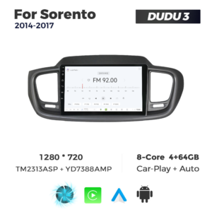 Navigatie Dedicata Kia Sorento 2014-2017 DUDU3 9" 4GB RAM, 64GB ROM, Octacore, Ecran HD, CarPlay&AndroidAuto, Android - imagine 3