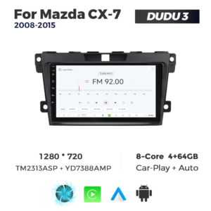 Navigatie Dedicata Mazda CX-7 2008-2015 DUDU3 9" 4GB RAM, 64GB ROM, Octacore, Ecran HD, CarPlay&AndroidAuto, Android - imagine 3
