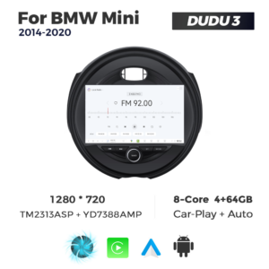 Navigatie Dedicata BMW MINI 2014-2020 DUDU3 9" 4GB RAM, 64GB ROM, Octacore, Ecran HD, CarPlay&AndroidAuto, Android - imagine 3