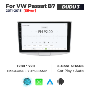 Navigatie Dedicata Volkswagen Passat B6/B7 Gri 2005-2015 DUDU3 10" 4GB RAM, 64GB ROM, Octacore, Ecran HD, CarPlay&AndroidAuto, Android - imagine 3