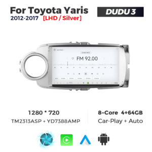 Navigatie Dedicata Toyota Yaris 2012-2017 DUDU3 9" 4GB RAM, 64GB ROM, Octacore, Ecran HD, CarPlay&AndroidAuto, Android - imagine 3