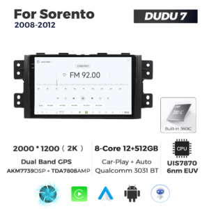 Navigatie Dedicata Kia Borrego Mohave 2008-2012 DUDU7 9" 12GB RAM, 512GB ROM, Octacore, Ecran 2K, CarPlay&AndroidAuto, Android - imagine 3