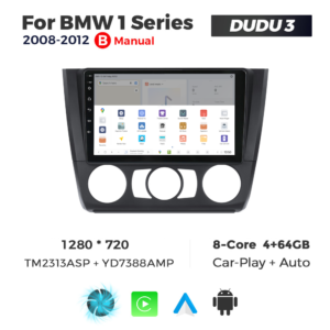 Navigatie Dedicata BMW Seria 1 2008-2012 DUDU3 9" 4GB RAM, 64GB ROM, Octacore, Ecran HD, CarPlay&AndroidAuto, Android, AC - imagine 4