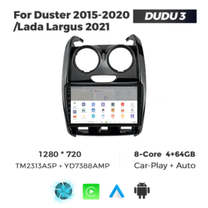 Navigatie Dedicata Renault Duster 2015-2020 DUDU3 9" 4GB RAM, 64GB ROM, Octacore, Ecran HD, CarPlay&AndroidAuto, Android - imagine 4