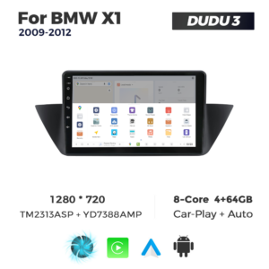 Navigatie Dedicata BMW X1 2009-2012 DUDU3 9" 4GB RAM, 64GB ROM, Octacore, Ecran HD, CarPlay&AndroidAuto, Android - imagine 4