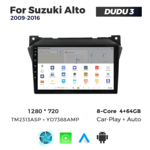 Navigatie Dedicata Suzuki Alto 2009-2016 DUDU3 9" 4GB RAM, 64GB ROM, Octacore, Ecran HD, CarPlay&AndroidAuto, Android - imagine 4