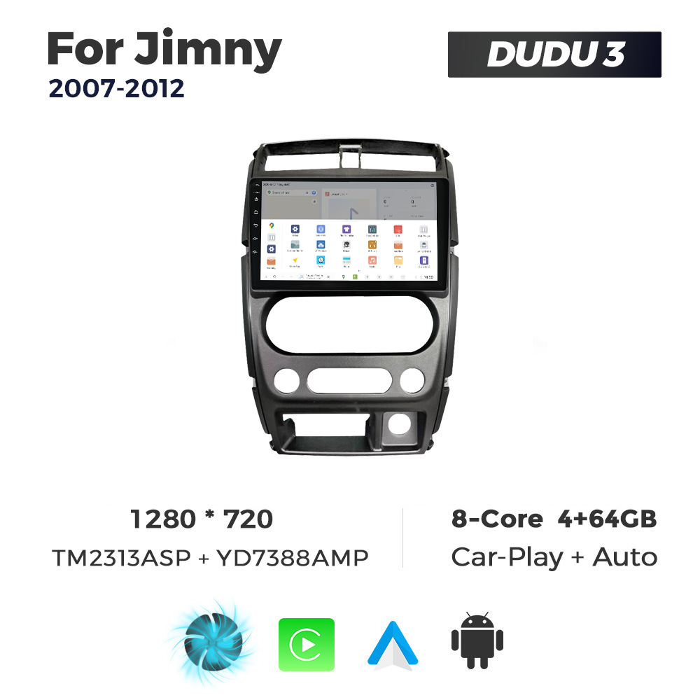 Navigatie Dedicata Suzuki Jimny 2007-2012 DUDU3 9" 4GB RAM, 64GB ROM, Octacore, Ecran HD, CarPlay&AndroidAuto, Android - imagine 4