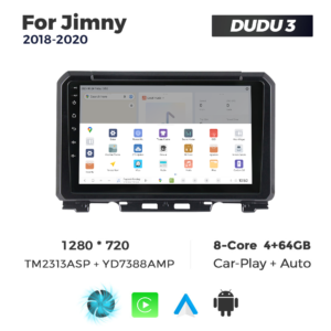 Navigatie Dedicata Suzuki Jimny 2018-2020 DUDU3 9" 4GB RAM, 64GB ROM, Octacore, Ecran HD, CarPlay&AndroidAuto, Android - imagine 4
