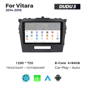 Navigatie Dedicata Suzuki Vitara 2014-2018 DUDU3 9" 4GB RAM, 64GB ROM, Octacore, Ecran HD, CarPlay&AndroidAuto, Android - imagine 4