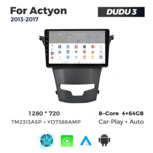 Navigatie Dedicata SsangYong Actyon 2013-2017 DUDU3 9" 4GB RAM, 64GB ROM, Octacore, Ecran HD, CarPlay&AndroidAuto, Android - imagine 4