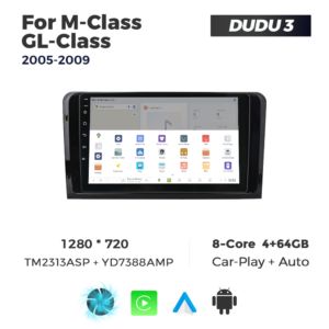 Navigatie Dedicata Benz ML/GL-Class 2005-2009 DUDU3 9" 4GB RAM, 64GB ROM, Octacore, Ecran HD, CarPlay&AndroidAuto, Android - imagine 4