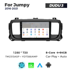 Navigatie Dedicata Citroen Jumpy 2016-2021 DUDU3 9" 4GB RAM, 64GB ROM, Octacore, Ecran HD, CarPlay&AndroidAuto, Android - imagine 4