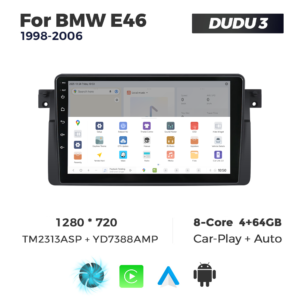 Navigatie Dedicata BMW E46 1998-2006 DUDU3 9" 4GB RAM, 64GB ROM, Octacore, Ecran HD, CarPlay&AndroidAuto, Android - imagine 4