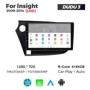 Navigatie Dedicata Honda Insight 2009-2014 DUDU3 9" 4GB RAM, 64GB ROM, Octacore, Ecran HD, CarPlay&AndroidAuto, Android - imagine 4