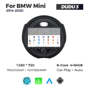 Navigatie Dedicata BMW MINI 2014-2020 DUDU3 9" 4GB RAM, 64GB ROM, Octacore, Ecran HD, CarPlay&AndroidAuto, Android - imagine 4