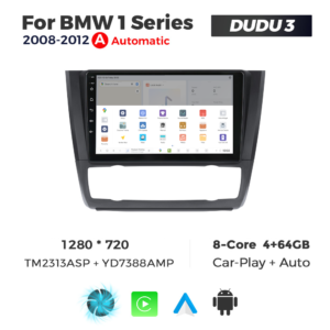 Navigatie Dedicata BMW Seria 1 2008-2012 DUDU3 9" 4GB RAM, 64GB ROM, Octacore, Ecran HD, CarPlay&AndroidAuto, Android, Clima - imagine 4