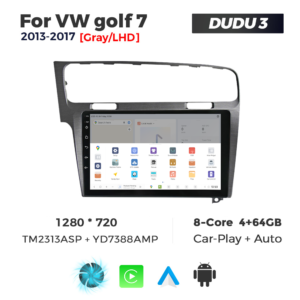 Navigatie Dedicata Volkswagen Golf 7 Gri 2013-2017 DUDU3 9" 4GB RAM, 64GB ROM, Octacore, Ecran HD, CarPlay&AndroidAuto, Android - imagine 4