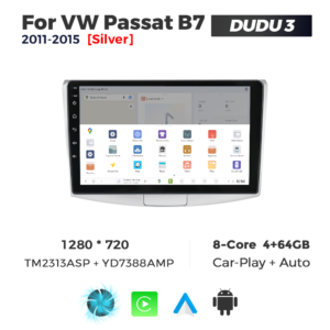 Navigatie Dedicata Volkswagen Passat B6/B7 Gri 2005-2015 DUDU3 10" 4GB RAM, 64GB ROM, Octacore, Ecran HD, CarPlay&AndroidAuto, Android - imagine 4