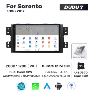 Navigatie Dedicata Kia Borrego Mohave 2008-2012 DUDU7 9" 12GB RAM, 512GB ROM, Octacore, Ecran 2K, CarPlay&AndroidAuto, Android - imagine 4