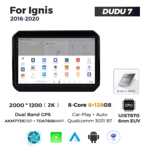 Navigatie Dedicata Suzuki Ignis 2016-2020 DUDU7 9" 8GB RAM, 128GB ROM, Octacore, Ecran 2K, CarPlay&AndroidAuto, Android - imagine 4