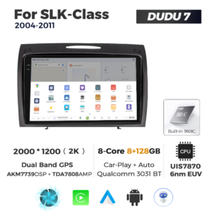Navigatie Dedicata Benz SLK-Class 2004-2011 DUDU7 9" 8GB RAM, 128GB ROM, Octacore, Ecran 2K, CarPlay&AndroidAuto, Android - imagine 4