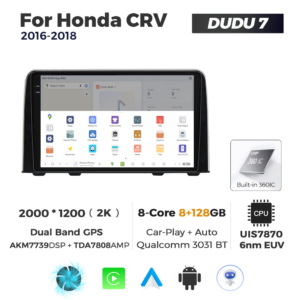 Navigatie Dedicata Honda CRV 2016-2018 DUDU7 9" 8GB RAM, 128GB ROM, Octacore, Ecran 2K, CarPlay&AndroidAuto, Android - imagine 4