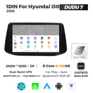 Navigatie Dedicata Hyundai I30 2018 DUDU7 9" 8GB RAM, 128GB ROM, Octacore, Ecran 2K, CarPlay&AndroidAuto, Android - imagine 4