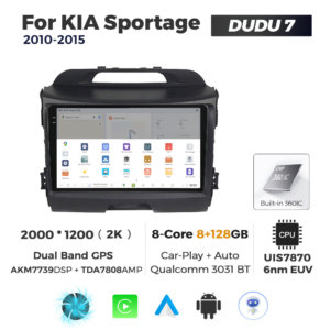 Navigatie Dedicata Kia Sportage 2010-2015 DUDU7 9" 8GB RAM, 128GB ROM, Octacore, Ecran 2K, CarPlay&AndroidAuto, Android - imagine 4