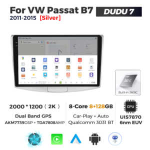 Navigatie Dedicata Volkswagen Passat B6/B7 Gri 2005-2015 DUDU7 10" 8GB RAM, 128GB ROM, Octacore, Ecran 2K, CarPlay&AndroidAuto, Android - imagine 4