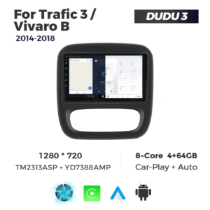 Navigatie Dedicata Renault Trafic 3 2014-2018 DUDU3 9" 4GB RAM, 64GB ROM, Octacore, Ecran HD, CarPlay&AndroidAuto, Android - imagine 5