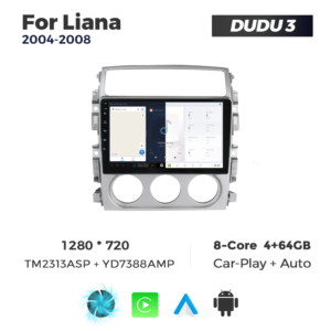 Navigatie Dedicata Suzuki Liana 2004-2008 DUDU3 9" 4GB RAM, 64GB ROM, Octacore, Ecran HD, CarPlay&AndroidAuto, Android - imagine 5