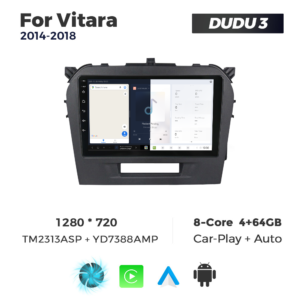 Navigatie Dedicata Suzuki Vitara 2014-2018 DUDU3 9" 4GB RAM, 64GB ROM, Octacore, Ecran HD, CarPlay&AndroidAuto, Android - imagine 5