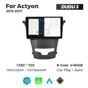 Navigatie Dedicata SsangYong Actyon 2013-2017 DUDU3 9" 4GB RAM, 64GB ROM, Octacore, Ecran HD, CarPlay&AndroidAuto, Android - imagine 5