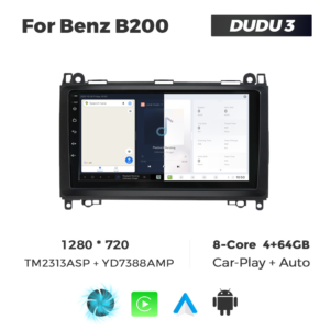 Navigatie Dedicata Benz B200 DUDU3 9" 4GB RAM, 64GB ROM, Octacore, Ecran HD, CarPlay&AndroidAuto, Android - imagine 5