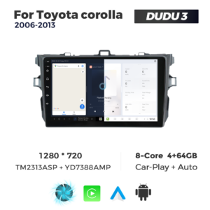 Navigatie Dedicata Toyota Corolla 2006-2013 DUDU3 9" 4GB RAM, 64GB ROM, Octacore, Ecran HD, CarPlay&AndroidAuto, Android - imagine 5