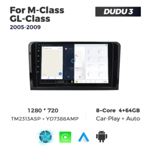 Navigatie Dedicata Benz ML/GL-Class 2005-2009 DUDU3 9" 4GB RAM, 64GB ROM, Octacore, Ecran HD, CarPlay&AndroidAuto, Android - imagine 5