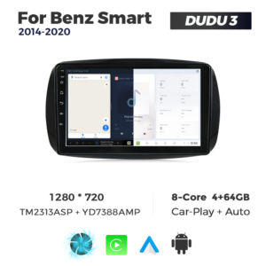 Navigatie Dedicata Benz Smart 2014-2020 DUDU3 9" 4GB RAM, 64GB ROM, Octacore, Ecran HD, CarPlay&AndroidAuto, Android - imagine 5