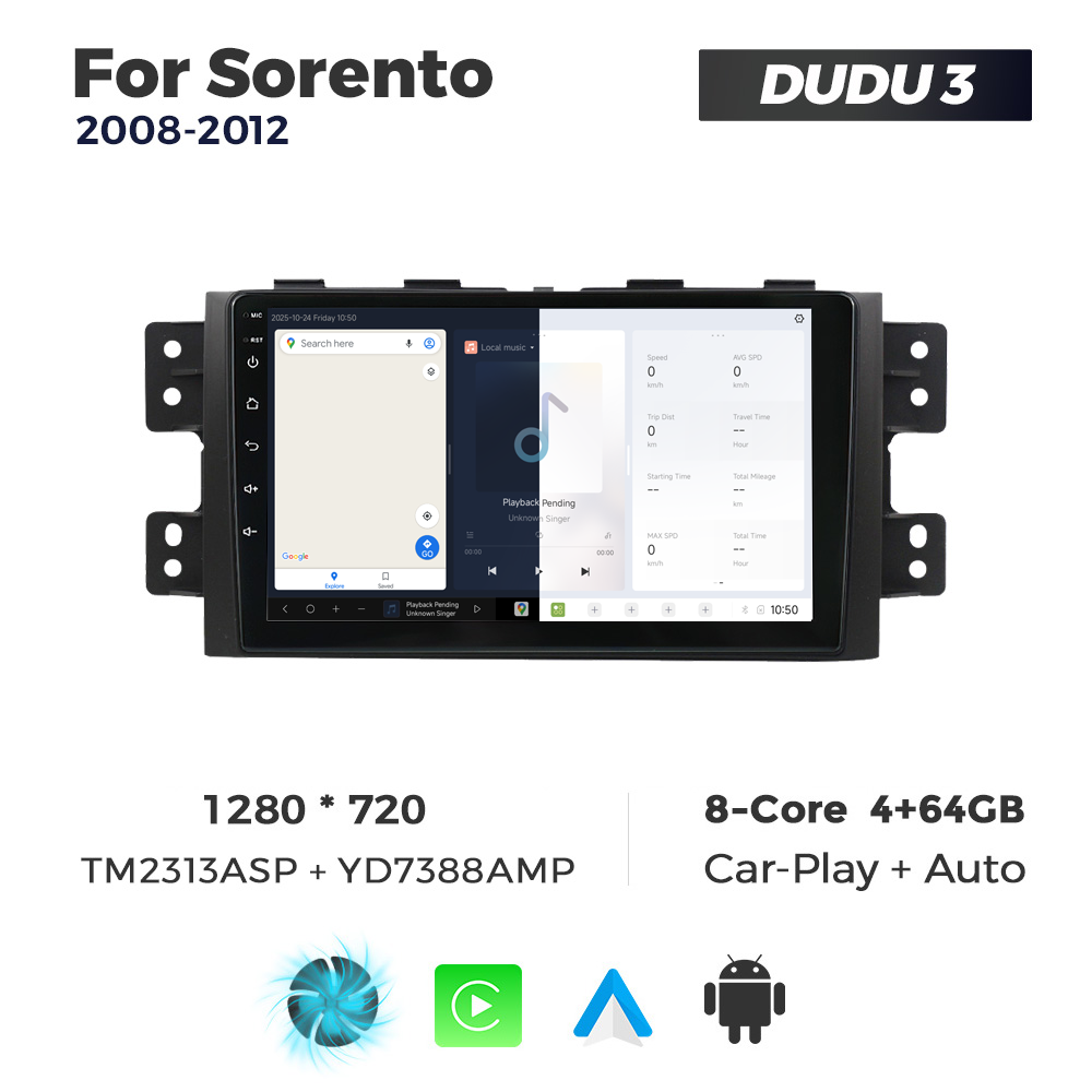 Navigatie Dedicata Kia Borrego Mohave 2008-2012 DUDU3 9" 4GB RAM, 64GB ROM, Octacore, Ecran HD, CarPlay&AndroidAuto, Android - imagine 5